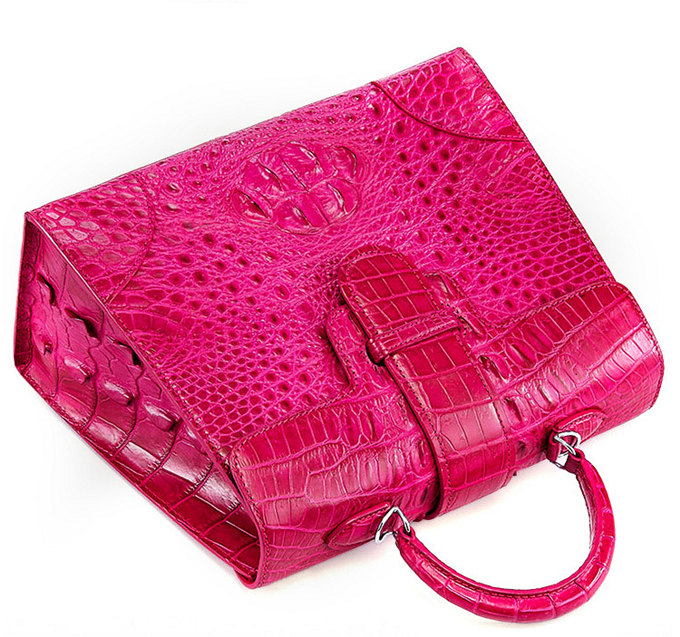 Utotebag Top Handle Genuine Leather Ladies Crocodile Embossed Handbags Shoudler Bag Purse