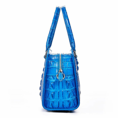 Ladies Crocodile Shoulder Bag, Crocodile Handbag-Side