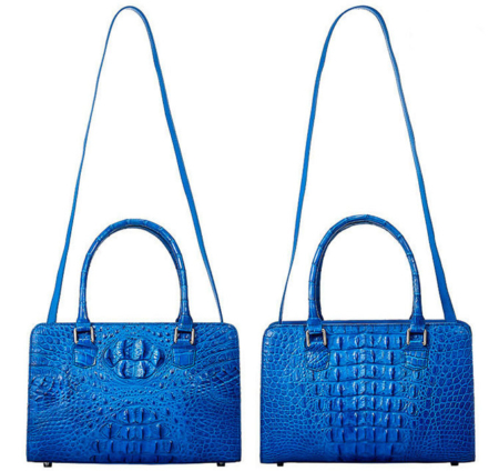 Ladies Crocodile Shoulder Bag, Crocodile Handbag-Strap