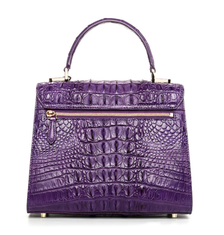 Ladies Evening Crocodile Handbag-Back