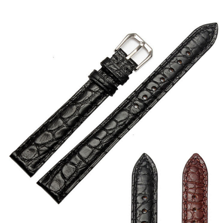 Ladies Genuine Alligator Leather Watch Band-Details