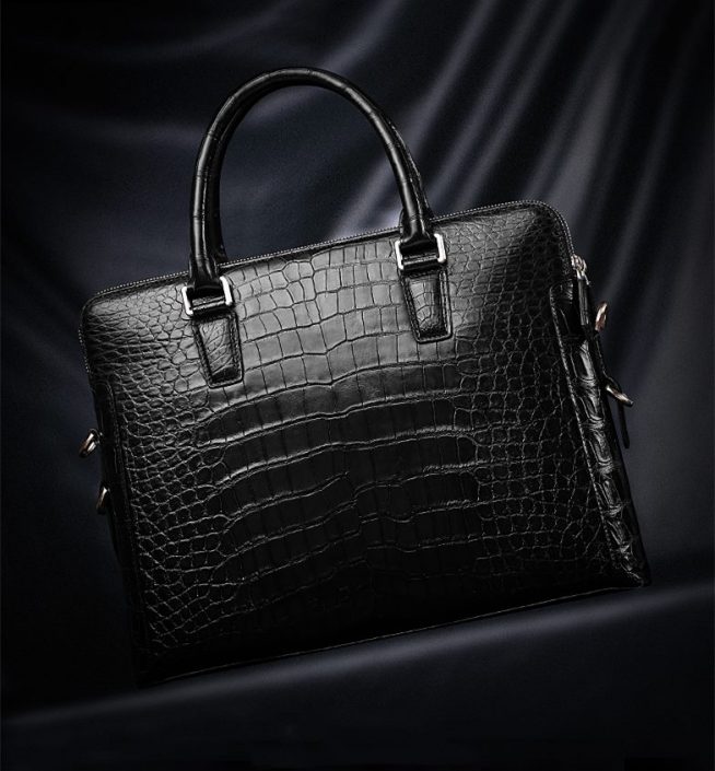 Luxury Alligator Briefcase and Luxury Alligator Laptop Bag for Men