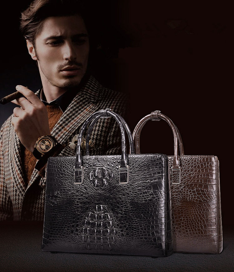 Fashion Alligator Bag and Luxury Alligator Briefcase for Men