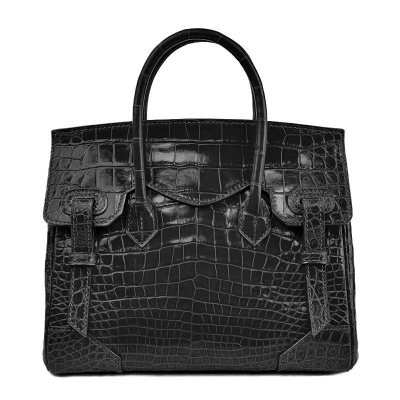 Luxury Genuine Alligator Handbags-Black