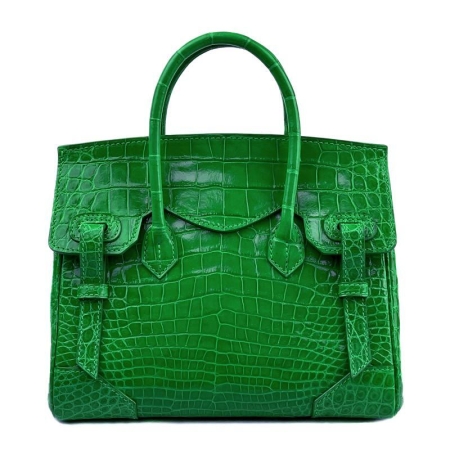 Luxury Genuine Alligator Handbags-Green