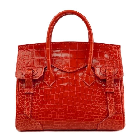 Luxury Genuine Alligator Handbags-Red