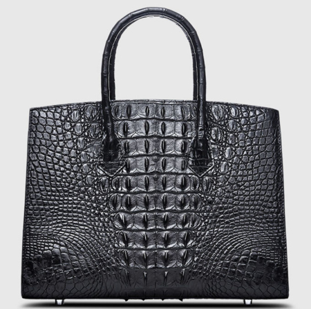 Luxury Genuine Crocodile Handbag for Women-Back