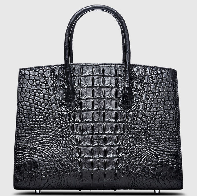 Wide Silver Hot Selling New 2023 High Quality Crocodile Bags From Colombia  - China Crocodile Leather Bag and Ladies Premium Handbag price