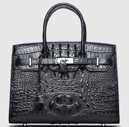 Luxury Genuine Crocodile Handbag for Women-Front