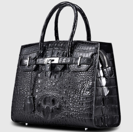 Luxury Genuine Crocodile Handbag for Women-Left