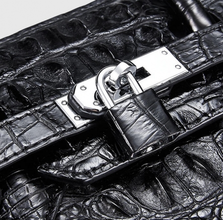 Luxury Genuine Crocodile Handbag for Women-Lock