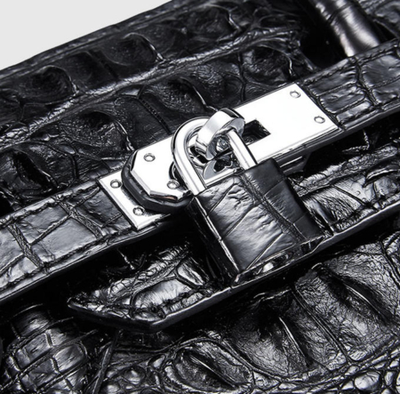 Luxury Genuine Crocodile Handbag for Women-Lock