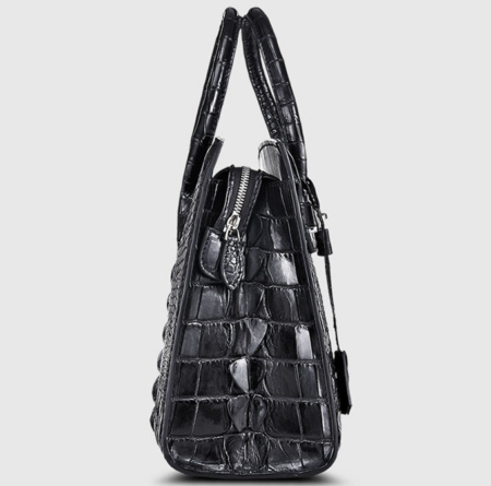 Luxury Genuine Crocodile Handbag for Women-Side