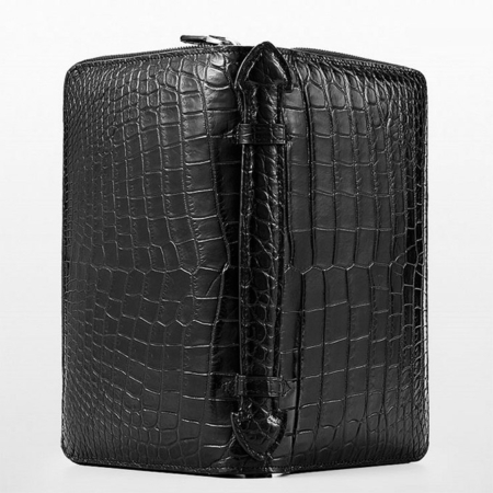 Mens Alligator Clutch Bag, Large Alligator Wallet-Surface