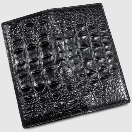 Mens Genuine Crocodile Wallet-Back