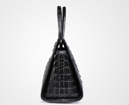 Professional Genuine Crocodile Handbag-Side