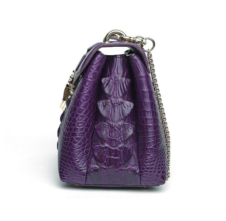 Stylish Alligator Evening Purse-Side