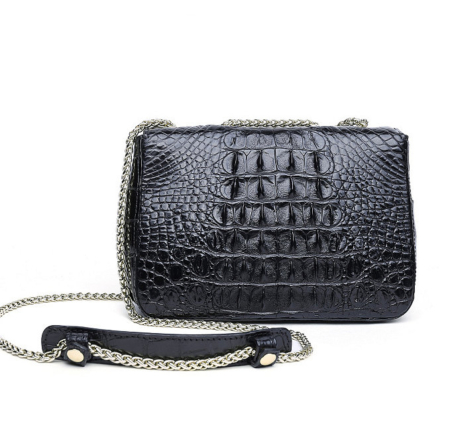 Stylish Alligator Purse, Small Alligator Crossbody Bag-Back