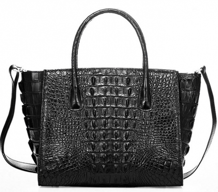 Stylish Crocodile Handbag, Crocodile Tote-Back