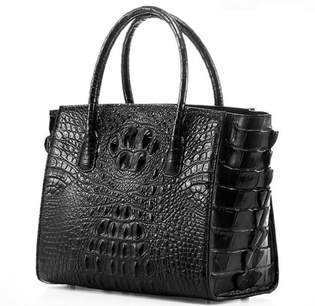 Stylish Crocodile Handbag, Crocodile Tote-Side