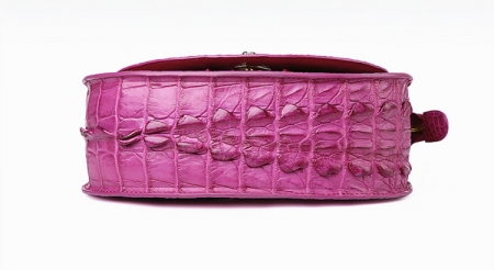 Stylish Crocodile Leather Evening Handbag-Bottom