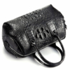 Stylish Crocodile Skin Barrel Bag-2