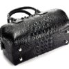 Stylish Crocodile Skin Barrel Bag-Bottom