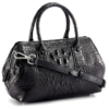 Stylish Crocodile Skin Barrel Bag-Right