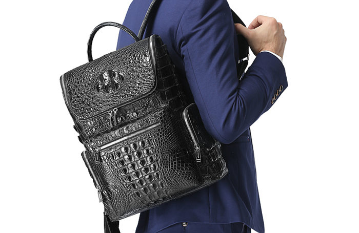 BRUCEGAO’s Crocodile Backpack for Men