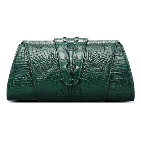 Banquet Crocodile Leather Purse, Evening Crocodile Shoulder Bag