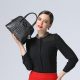 Black Crocodile Leather Handbag for Women BRUCEGAO