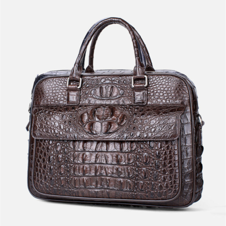 Classic Crocodile Briefcase, Crocodile Shoulder Bag-1