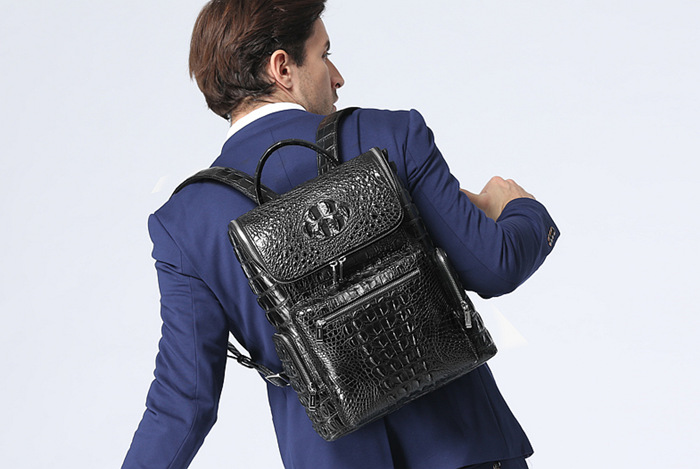 Crocodile Backpack for Men