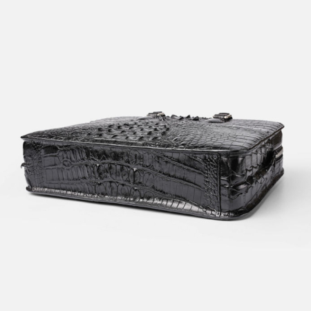 Crocodile Briefcase, Luxury Crocodile Business Bag for Men-Bottom