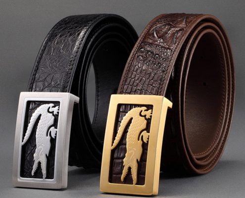 Crocodile Leather Belt-ART.NO 0001 Exhibition