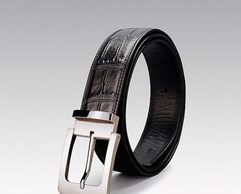 Top luxury men's belt brand-BRUCEGAO alligator belt