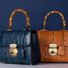 Designer Sturgeon Leather Handbag Crossbody Bag Evening Bag-Exhibition