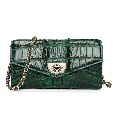 Ladies Crocodile Purse, Evening Crocodile Clutch Bag