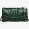 Ladies Crocodile Purse, Evening Crocodile Clutch Bag-Back