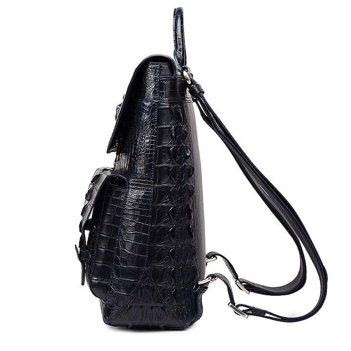 BLACK Genuine Crocodile/Alligator Leather Skin Crossbody Bag Men's, Men Bags