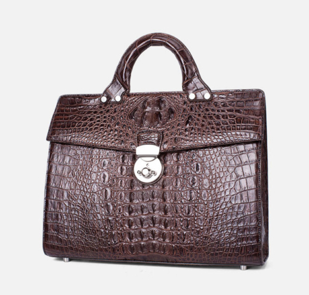 Men’s Classic Crocodile Business Briefcase-1