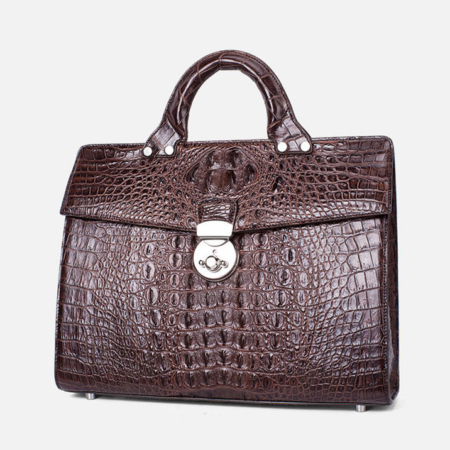 Men’s Classic Crocodile Business Briefcase-1