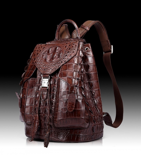 Stylish Crocodile Backpack, Travel Backpack, Shoulder Bag-1