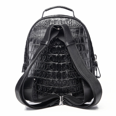 Unisex Crocodile Backpack, Casual Crocodile Laptop Travel Backpack-Back