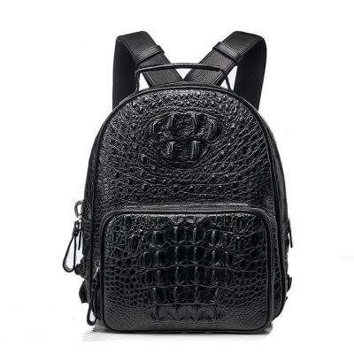 Crocodile Pattern Real Leather Backpack Mens Bag LH3431