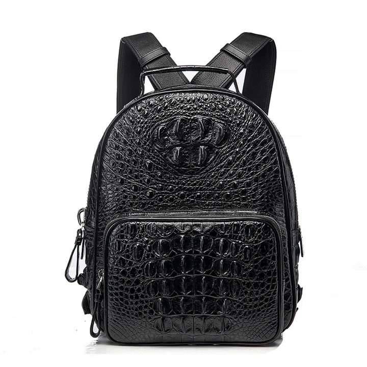 crocodile leather backpack