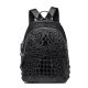 Unisex Crocodile Backpack, Fashion Crocodile Daily Backpacks