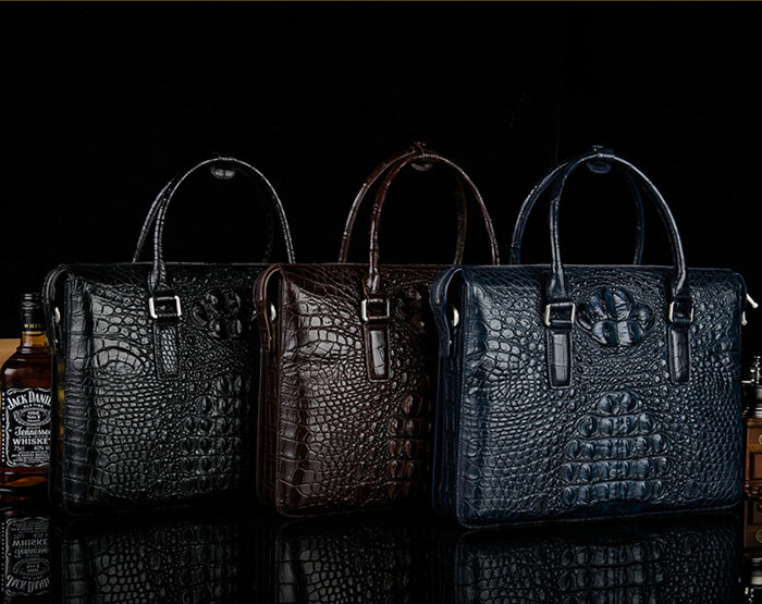 Alligator Leather Briefcases for Men