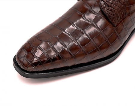 BRUCEGAO Alligator Shoes for Men-Details