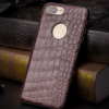 Brown-Crocodile Belly Skin TPU Edges Case